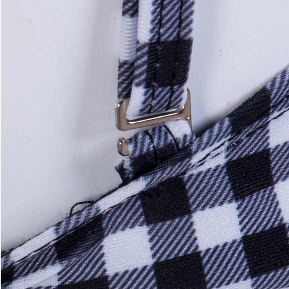 Sexy Low Waisted Bandage Plaid Bikini 2-Pcs Brand New - Picture 6 of 7